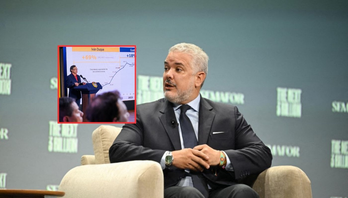 Iván Duque desmiente datos que dio Petro en alocución sobre narcotráfico