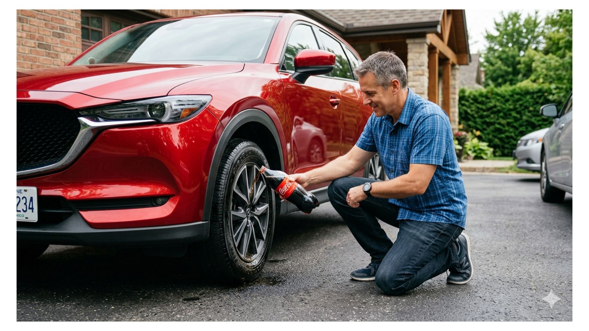 Para qué sirve la Coca-Cola en las llantas de los carros y motos: evita lavarlos
