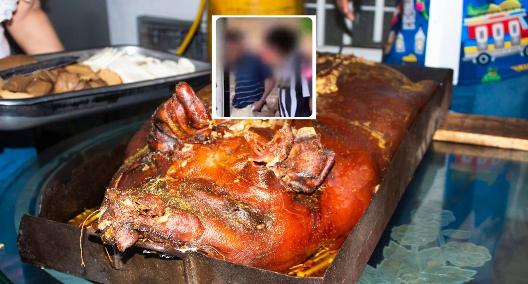 Capturas en lechonería de Suba, Bogotá, tras hallazgo de Policía en una bandeja