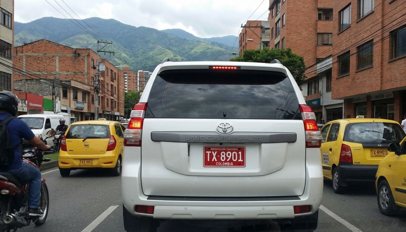 Por qué hay vehículos con placas rojas en Colombia, según Mintransporte