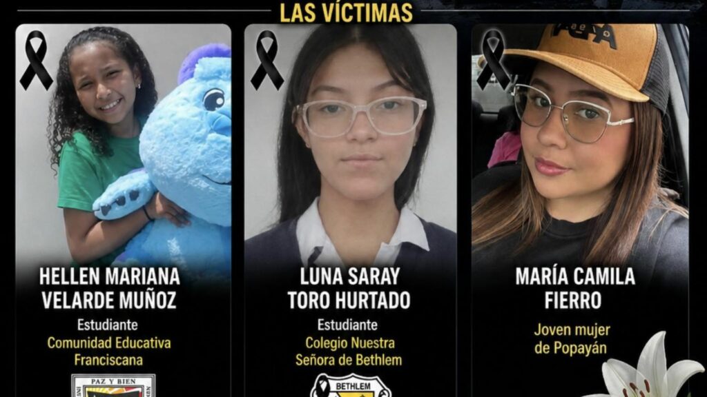 Mujeres fallecidas en accidente 'Monster truck' Popayán / FB: Alerta Nariño
