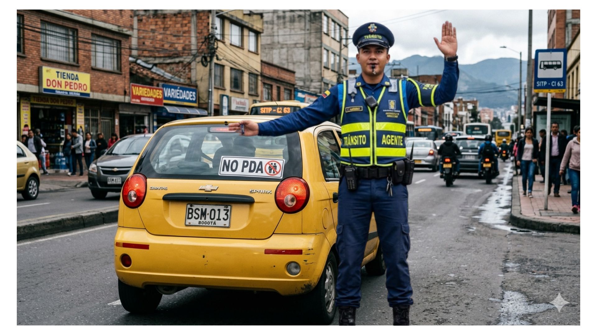 ¿Hay multa por llevar letrero No PDA en un carro o moto en Colombia? Ley clara