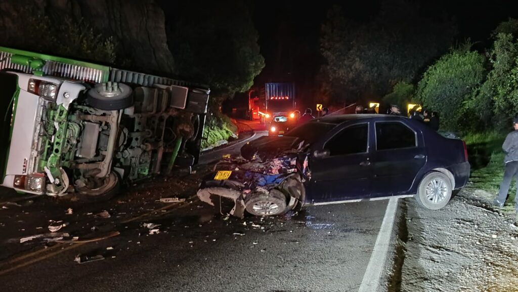 Accidente en la vía Zipaquirá-Ubaté