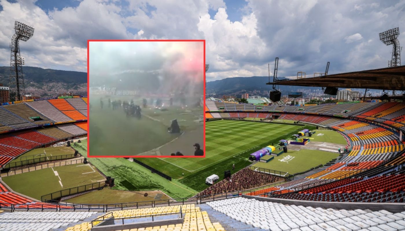 Protestas en estadio del Medellín provocó suspensión de partido de Libertadores