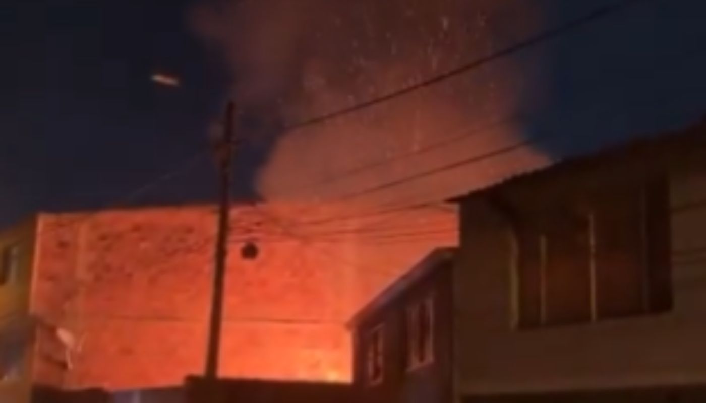 Incendio en una vivienda provocó pánico al sur de Bogotá en barrio paraíso