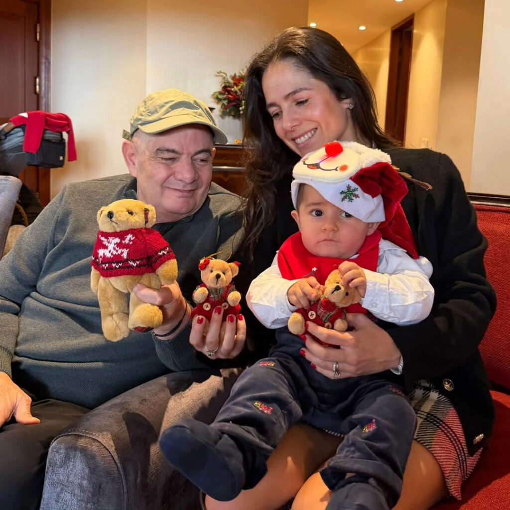 Germán Vargas Lleras, su hija Clemencia Vargas Umaña y su nieto / Instagram: @germanvargaslleras
