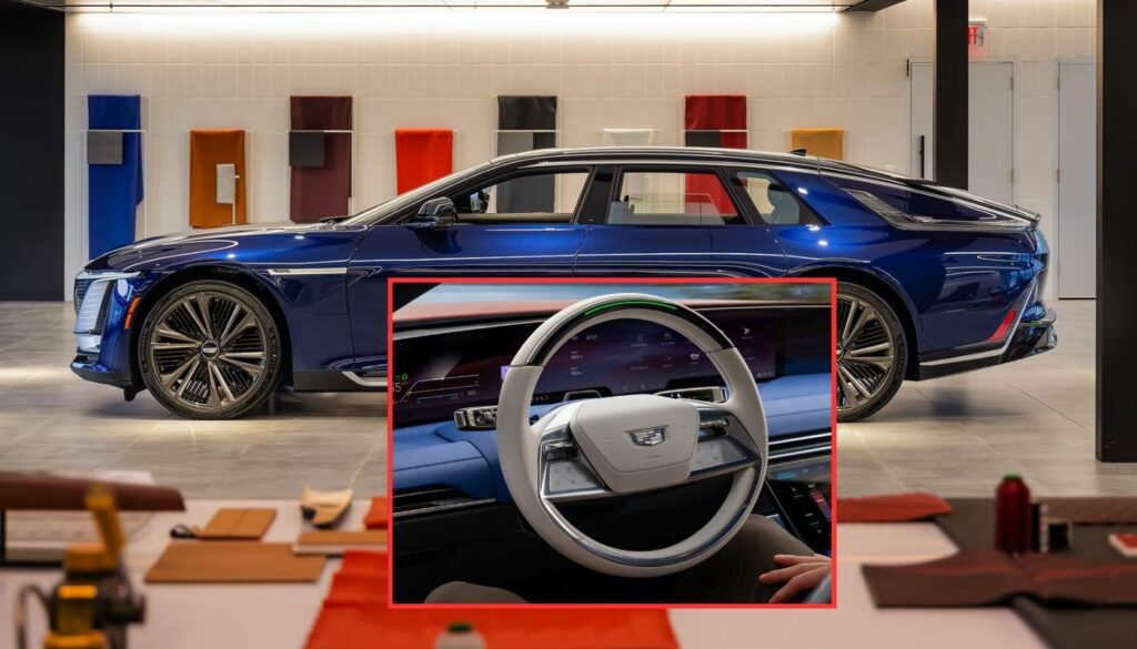 Cadillac Celestiq / Composición Pulzo con imágenes de página de Cadillac