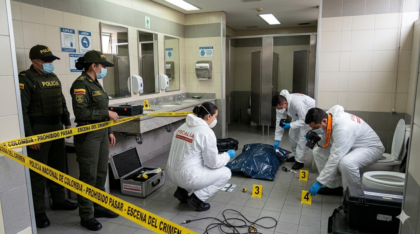 Policía apareció muerto en Bogotá tras encerrarse con arma de dotación en baño
