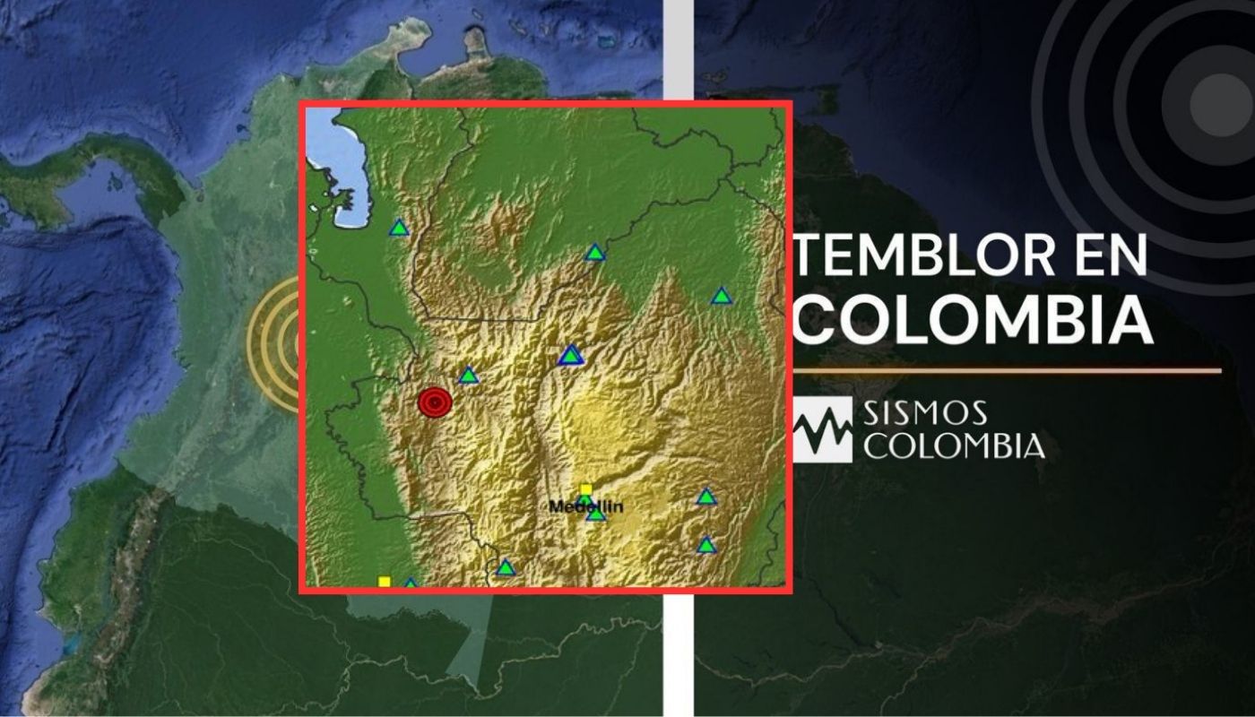 Dos sismos hoy jueves en Colombia con epicentro en Dabeiba y Riosucio (Chocó)