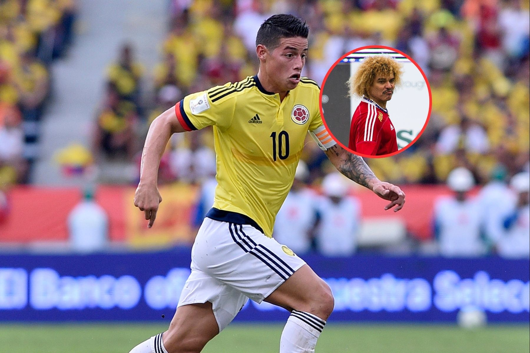 James Rodríguez y el 'Pibe' Valderrama