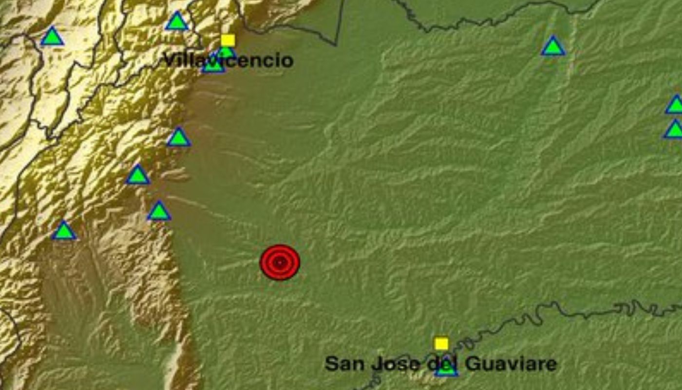 Temblor de magnitud 3.0 con epicentro en Puerto Lleras, Meta, hoy 23052026