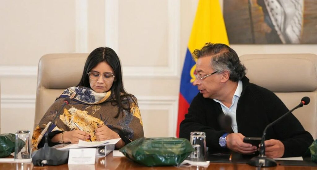 Angie Rodríguez y Gustavo Petro / X: @DapreCol