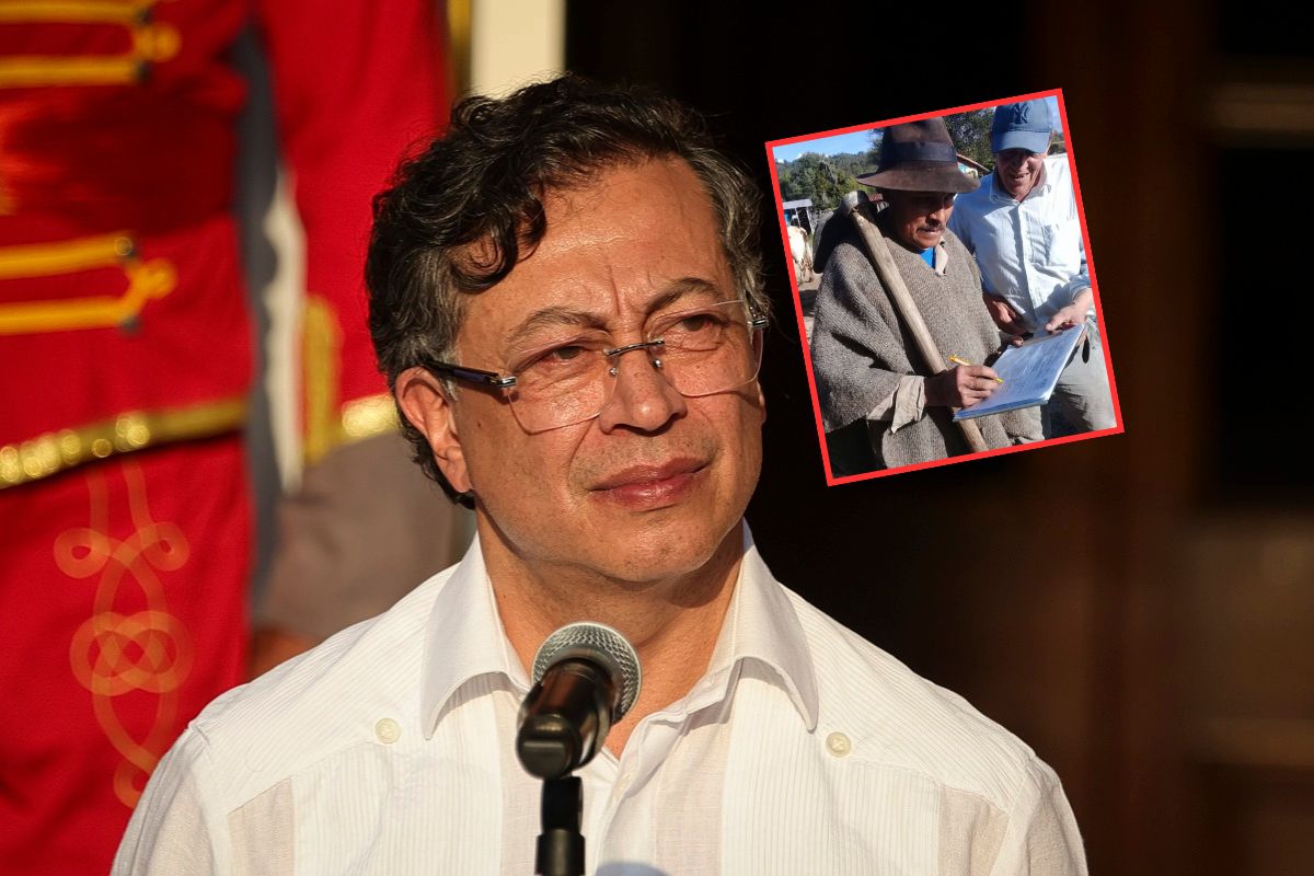 Gustavo Petro celebró supuesta firma para la constituyente con foto de 2017