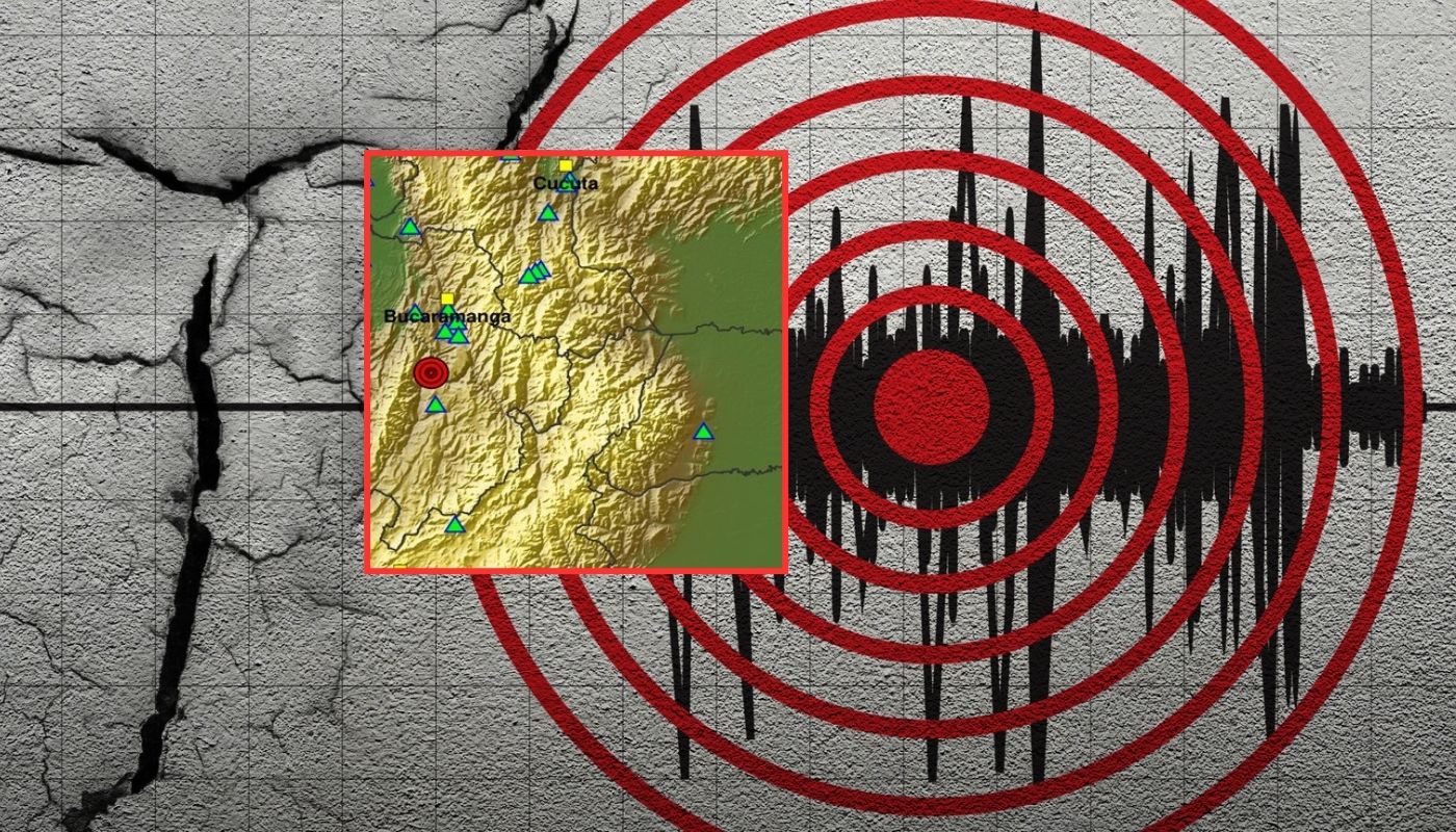 Temblor en Colombia de magnitud  magnitud 3.4 en Los Santos (Santander) el 2505