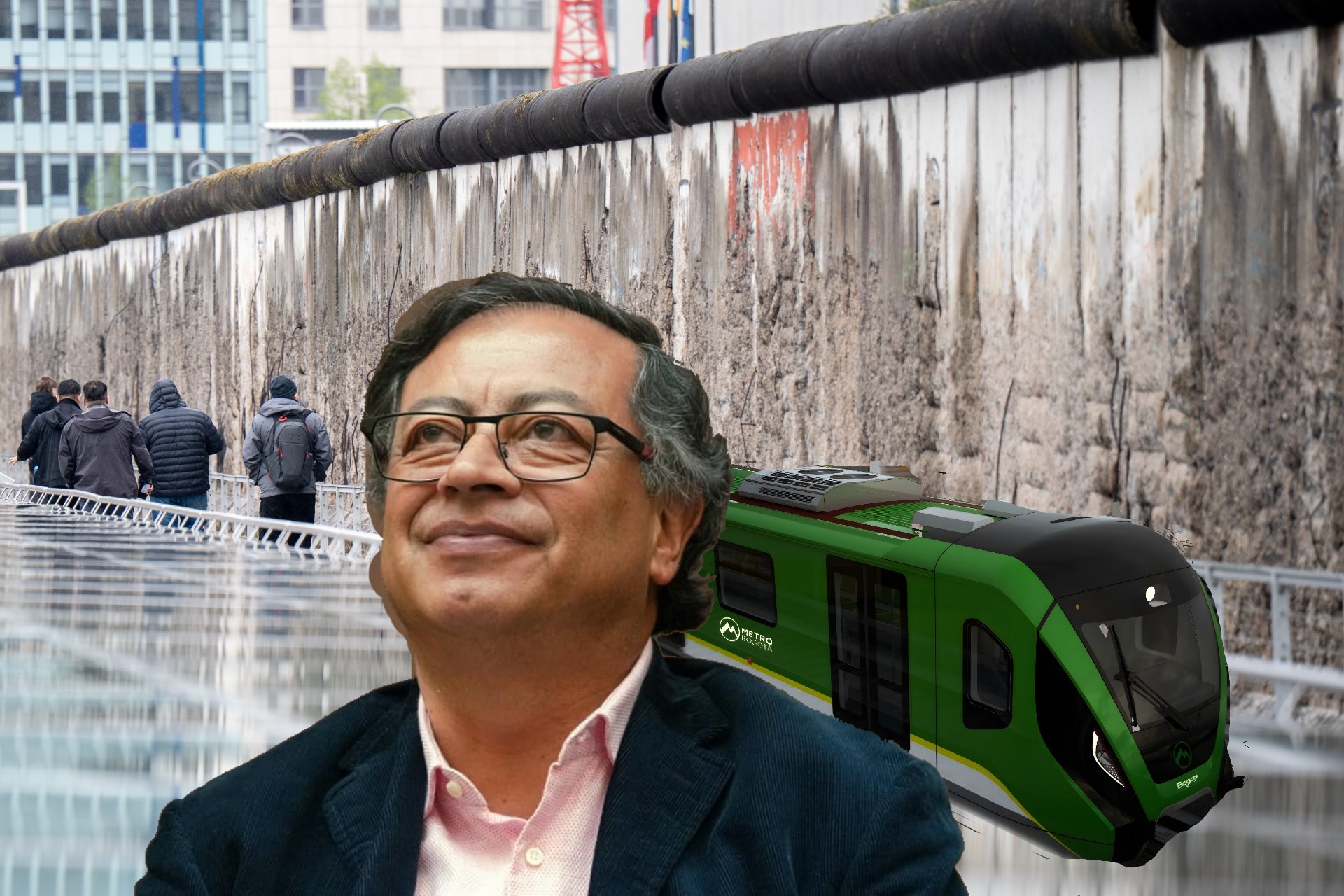 Gustavo Petro dijo que el metro de Bogotá "es un muro de Berlín social"