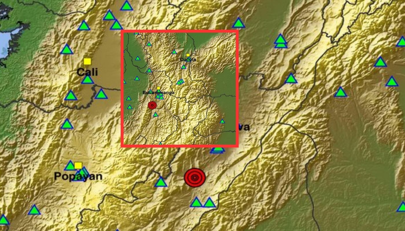 Temblor en Colombia de magnitud 3.1 sacudió a Santander este jueves 28 052026