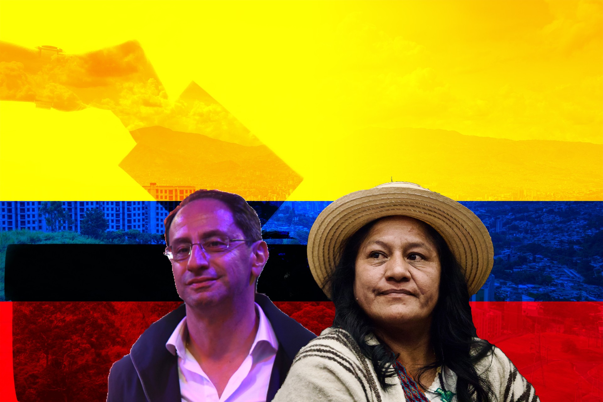 José Manuel Restrepo y Aída Quilcué, candidatos a la Vicepresidencia de Colombia