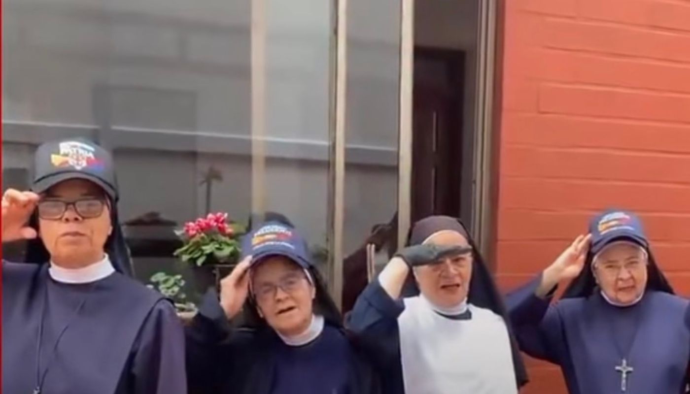 Aparece grupo de monjas firmes por patria y mostraron apoyo a De la Espriella