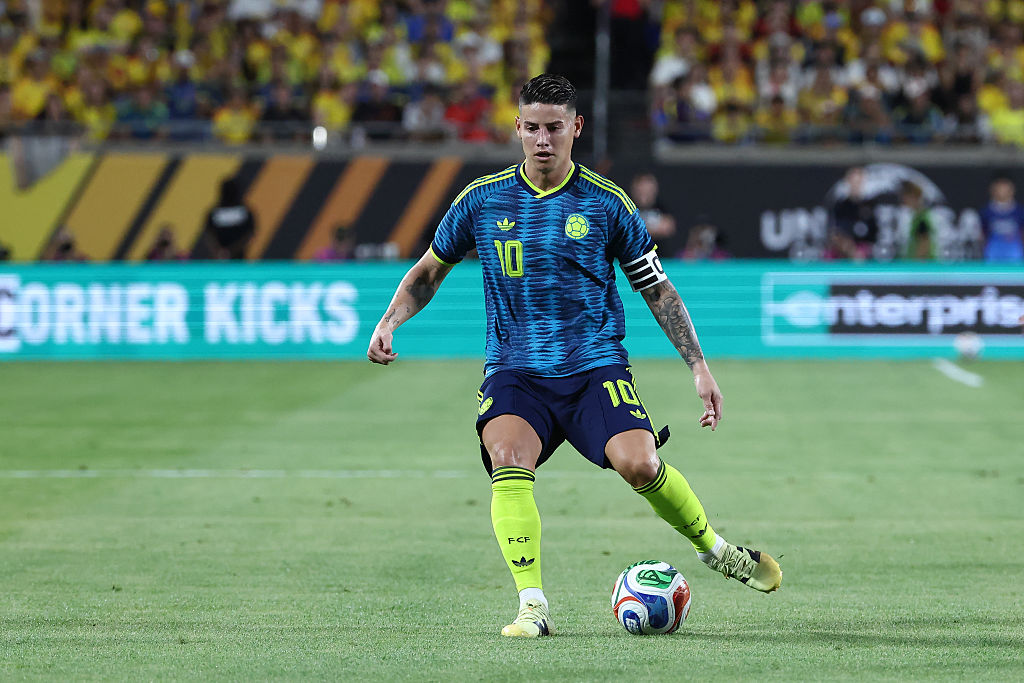 James con la camiseta de Colombia 