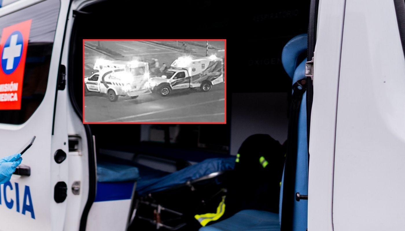 Accidente en Bogotá entre dos ambulancia provocó trancón en 170 con Boyacá