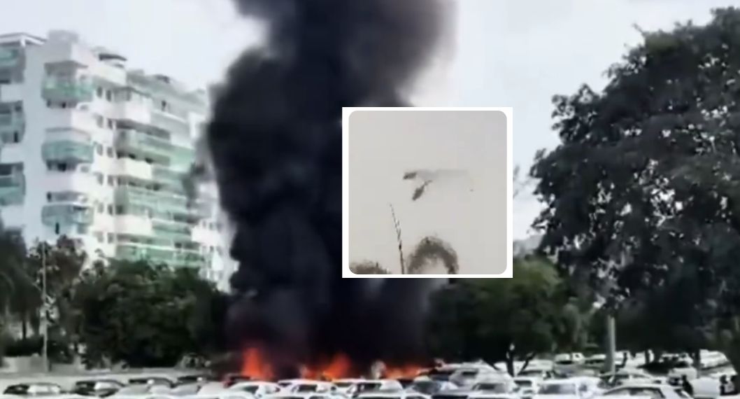 Video de choque entre helicópteros en Brasil: murieron un youtuber y un cantante
