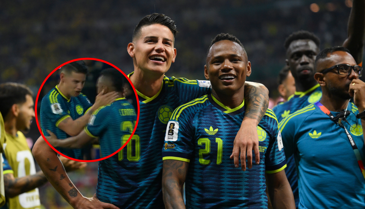Qué le dijo James Rodríguez a Jaminton Campaz antes de su gol contra Uzbekistán