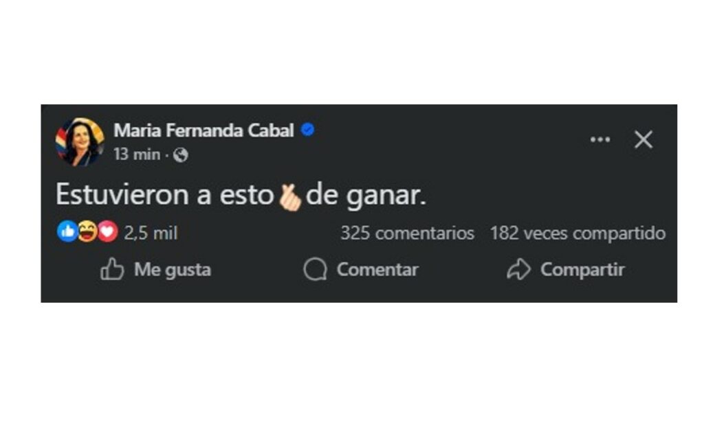 María F. Cabal / Facebook.