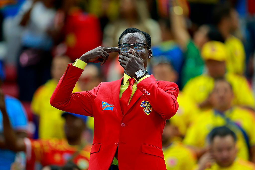 'Lumumba Vea' durante el partido de Colombia vs. Congo en el Mundial 2026 / Getty Images