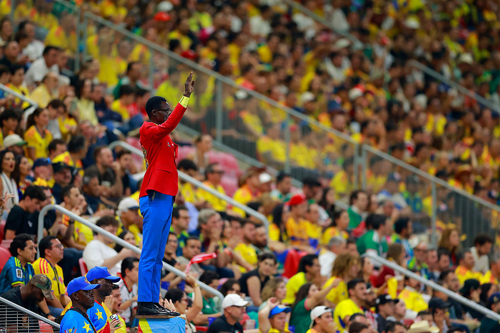 'Lumumba Vea' durante el partido de Colombia vs. Congo en el Mundial 2026 / Getty Images