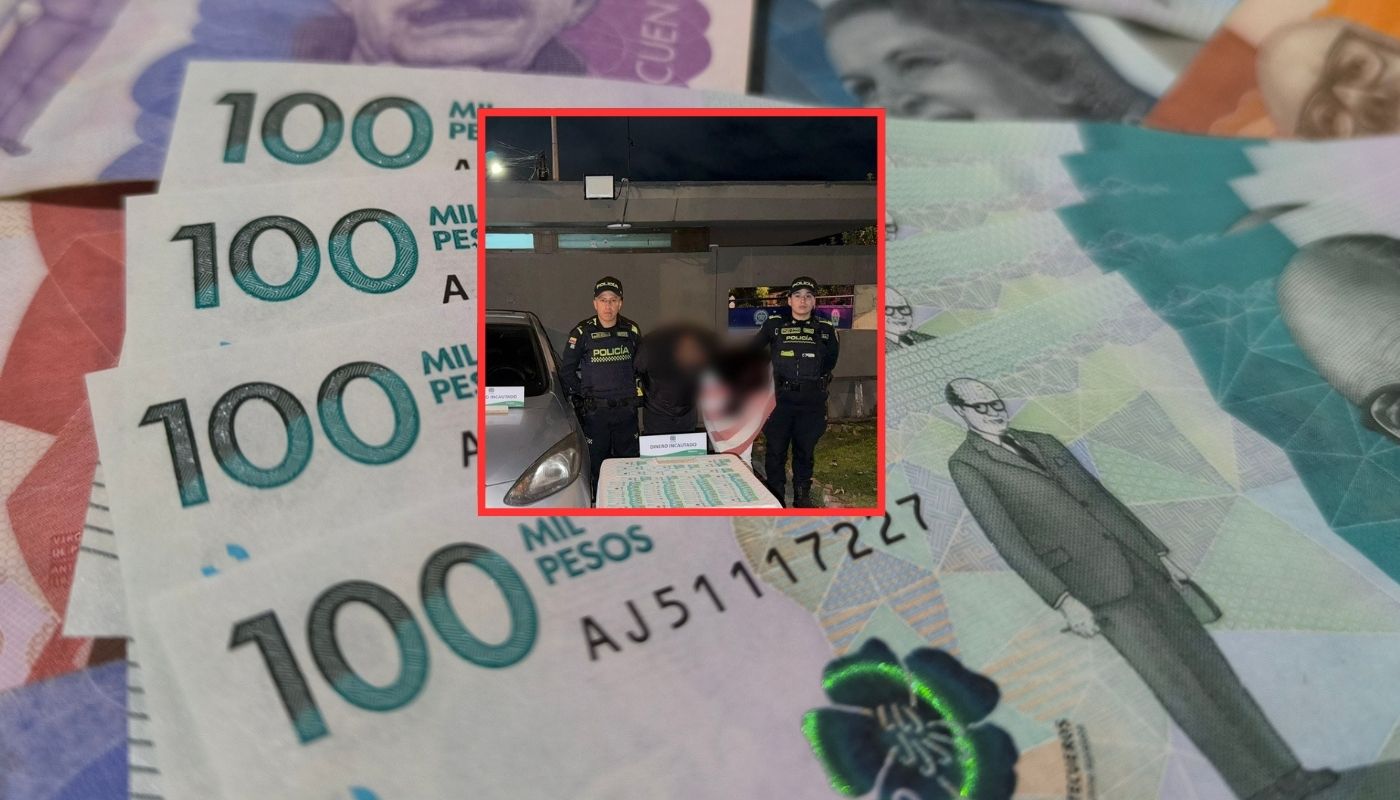 Policía de Bogotá incautó millonario cargamento de billetes falsos en un carro