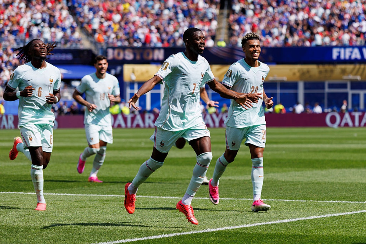 Ousmane Dembélé, de Francia, celebra su gol durante el partido del Grupo I de la Copa Mundial de la FIFA 2026 entre Noruega y Francia en el Boston Stadium el 26 de junio de 2026 en Foxborough, Estados Unidos
