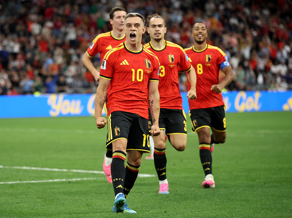 Tabla de posiciones del grupo G con triunfo de Bélgica frente Nueva Zelanda