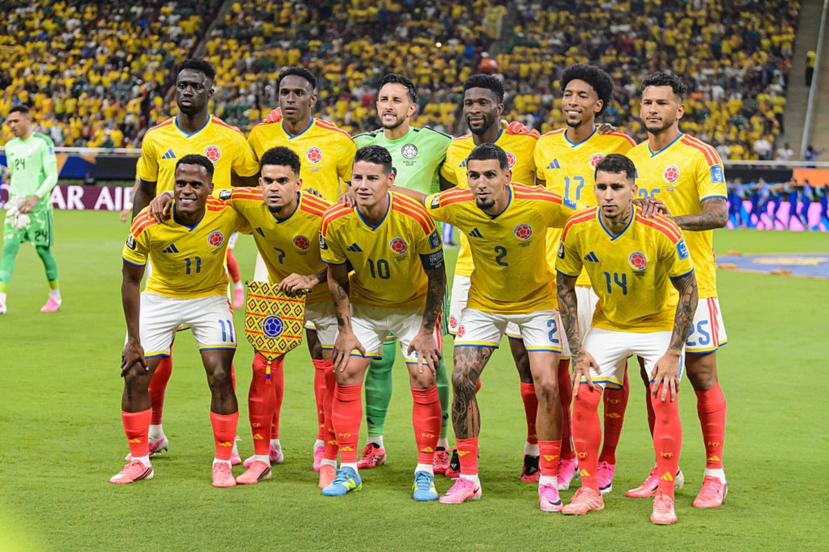 La plantilla de Colombia posa para la foto de equipo antes del partido del Grupo K de la Copa Mundial de la Fifa entre Colombia y la RD del Congo, en el Estadio Guadalajara el 23 de junio de 2026 en Guadalajara, México.