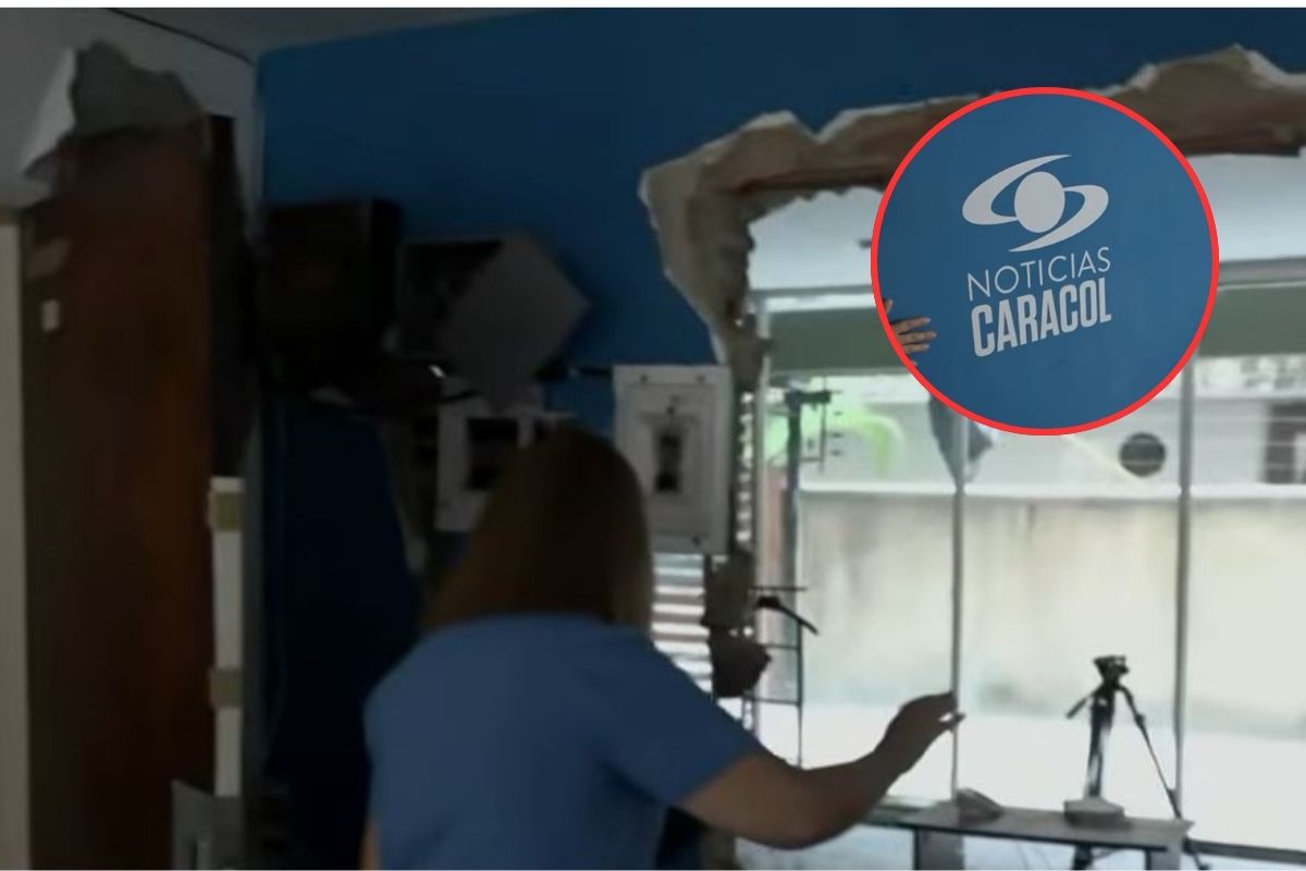 Así quedó la oficina de Noticias Caracol en Venezuela, tras terremoto: video