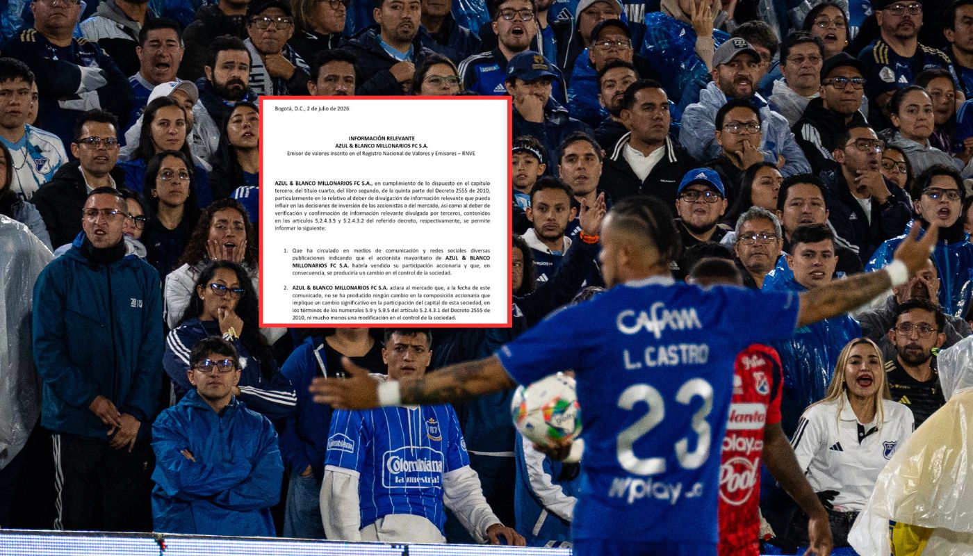 Accionistas de Millonarios desmienten a Casale y hablan de la supuesta venta
