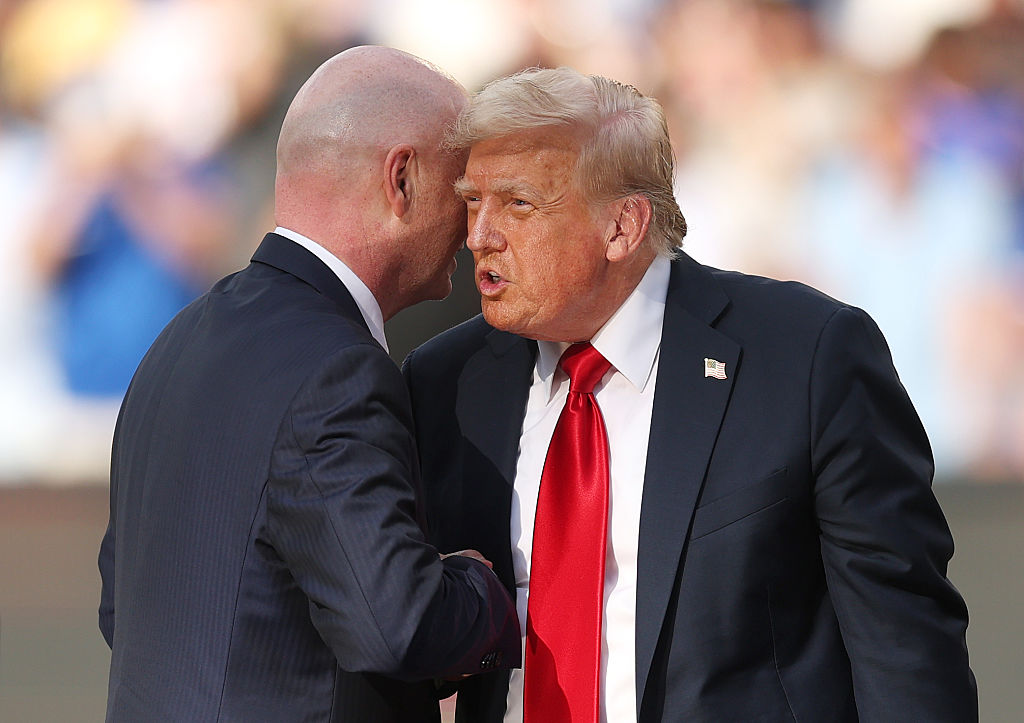 Donald Trump y Gianni Intantino