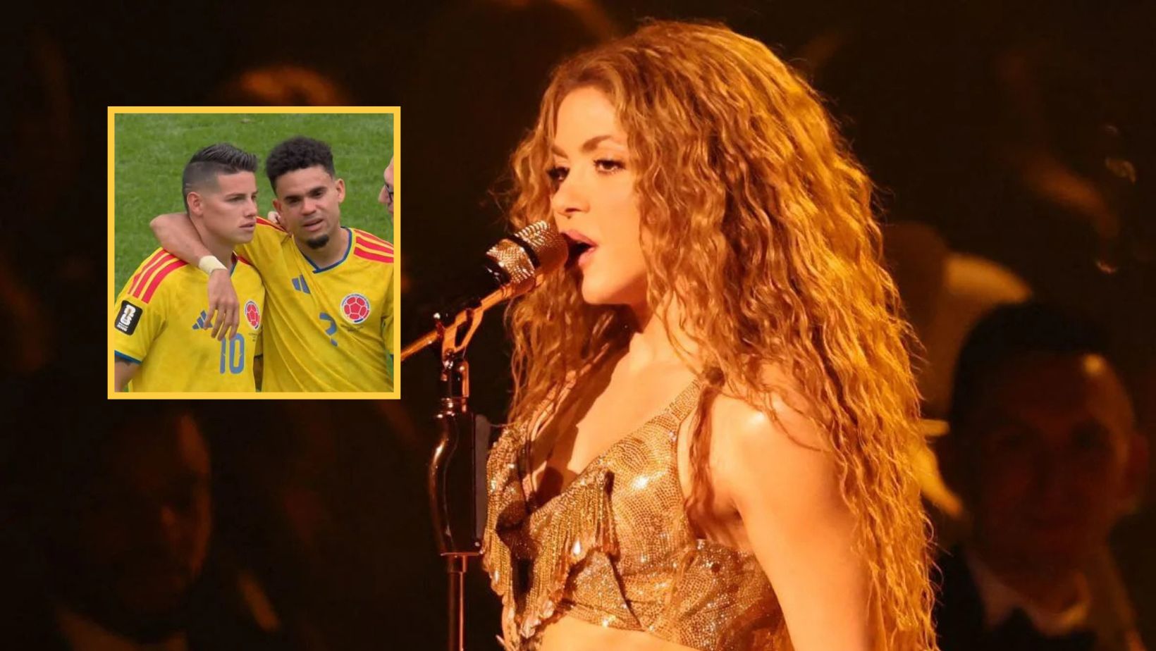 Shakira reaccionó a las lágrimas de Luis Díaz por la eliminación de Colombia