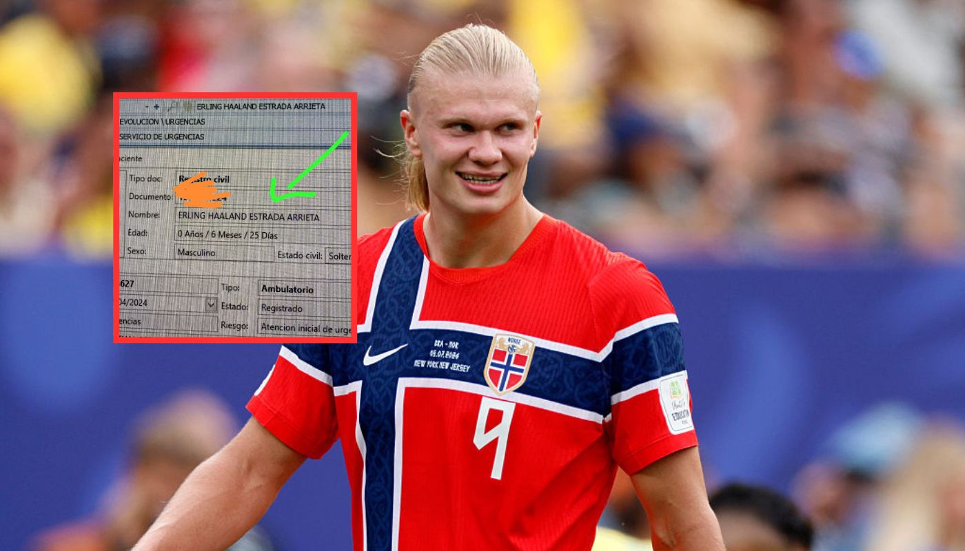 Colombia tiene su propio Erling Haaland por niño fue registrado con ese nombre