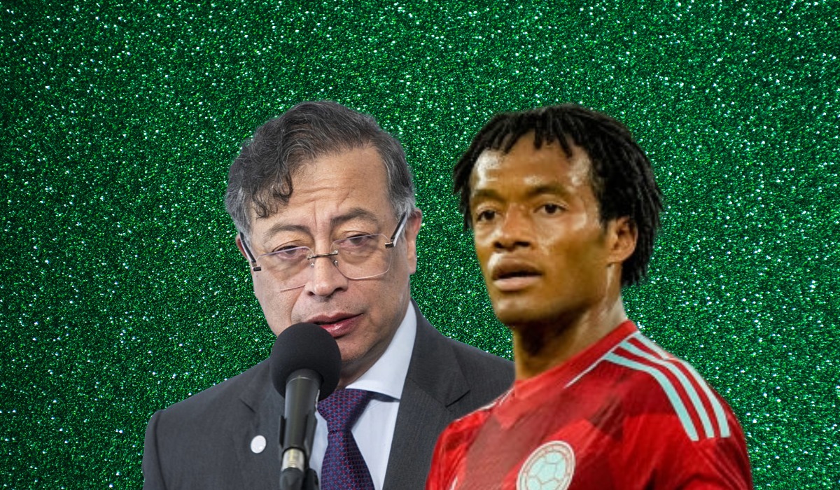 Gustavo Petro y Juan Guillermo Cuadrado