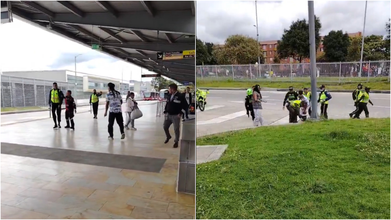 Vigilante de Transmilenio fue herido con arma blanca en Portal Suba: acá, video