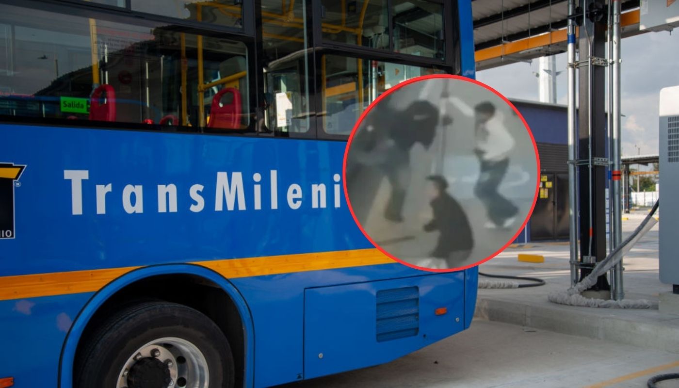 [Video] violento atraco con machetes dentro de un alimentador de Transmilenio