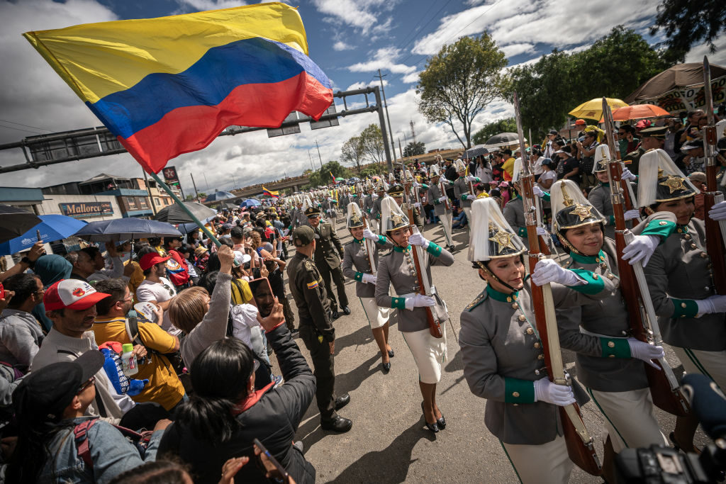 Desfile del 20 de julio se hacía tradicionalmente en el norte de Bogotá (Getty)