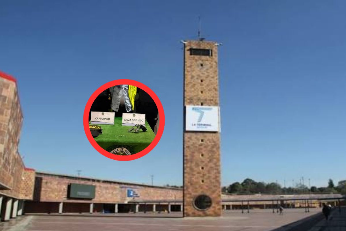 Capturan a un hombre en Bogotá tras una persecución y tiroteo cerca de la Terminal Salitre. El sujeto se hacía pasar por policía de la SIJIN para delinquir