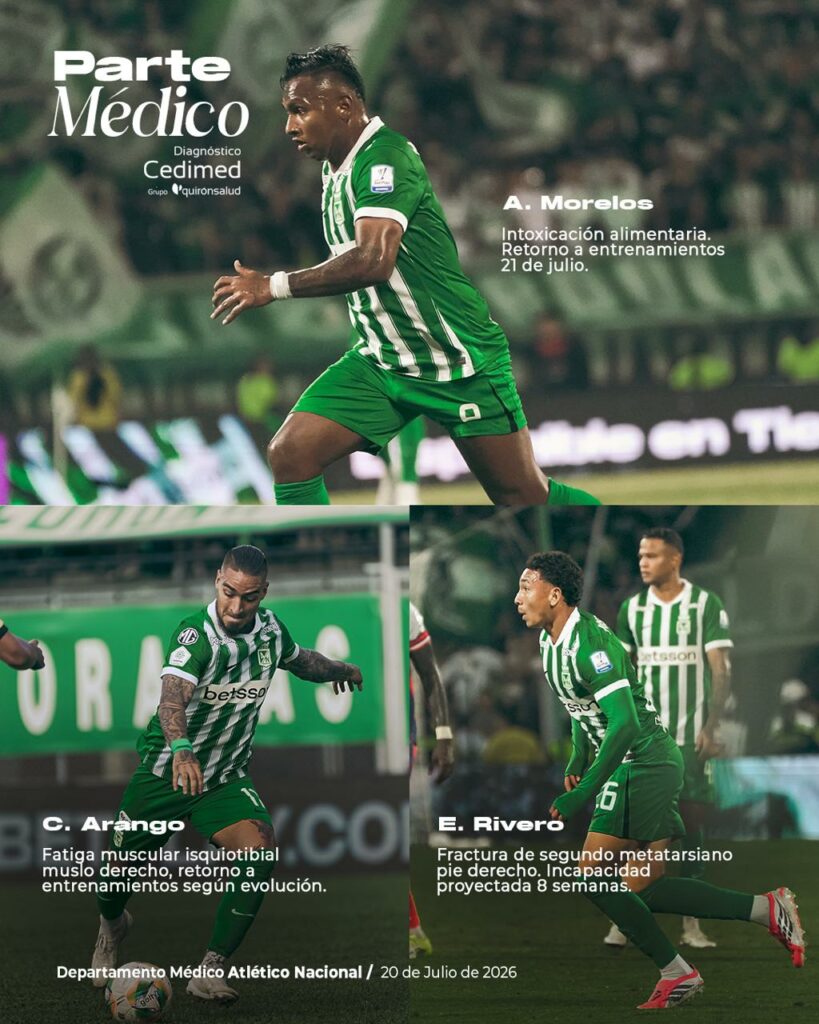 Lesionados en Nacional