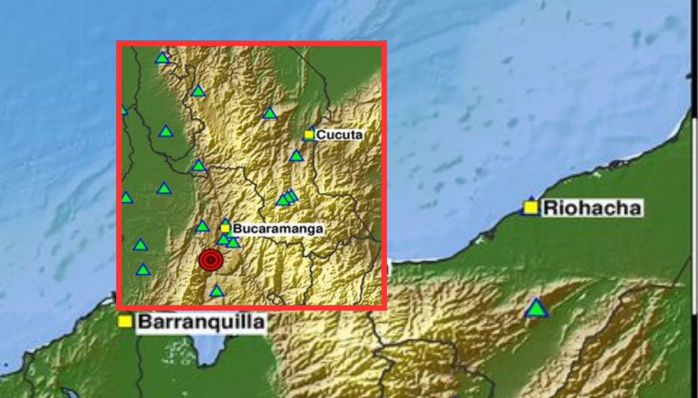 Temblor en Colombia de magnitud 3.2 en Los Santos (Santander) hoy 22072026