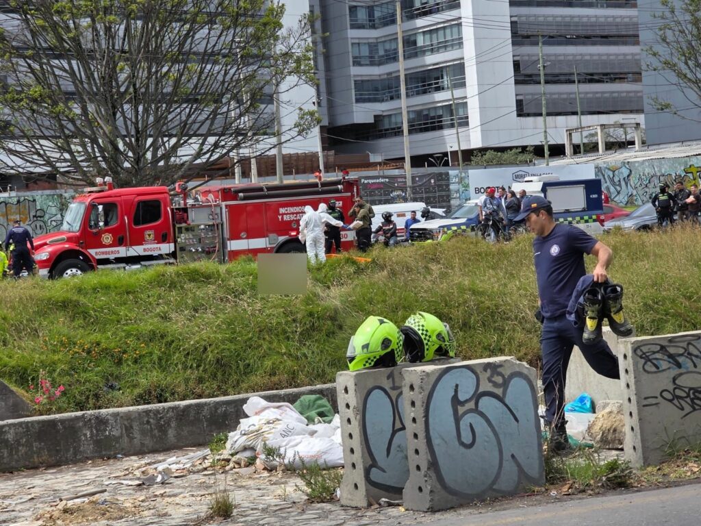 Así se vio la calle 127 de Bogotá, luego de que hallaran sin vida a un hombre en el canal Callejas / Imagen suministrada a Pulzo