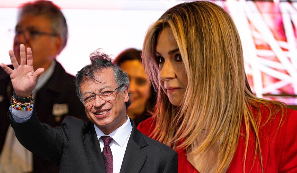 Vicky Dávila y Gustavo Petro