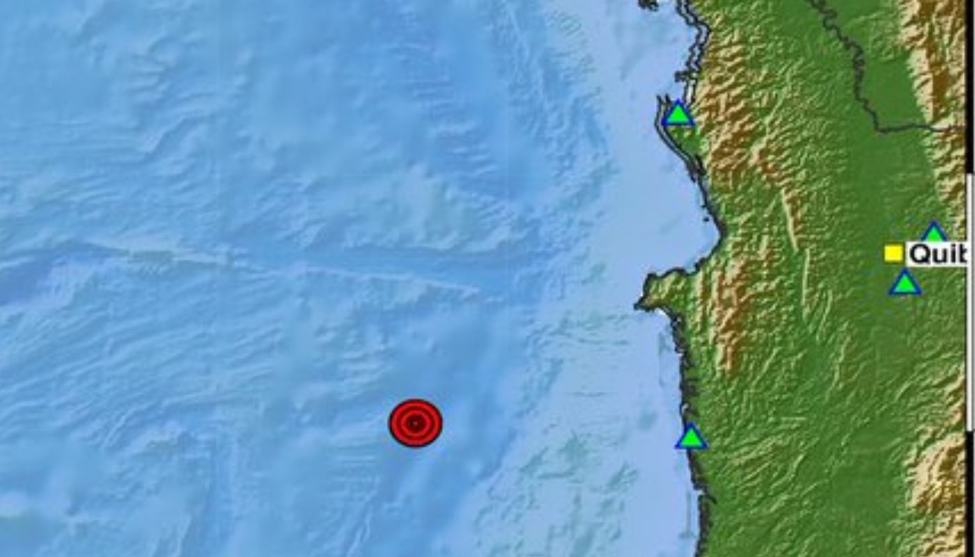 Temblor en Colombia de magnitud 2.5 en océano Pacífico hoy 1082026