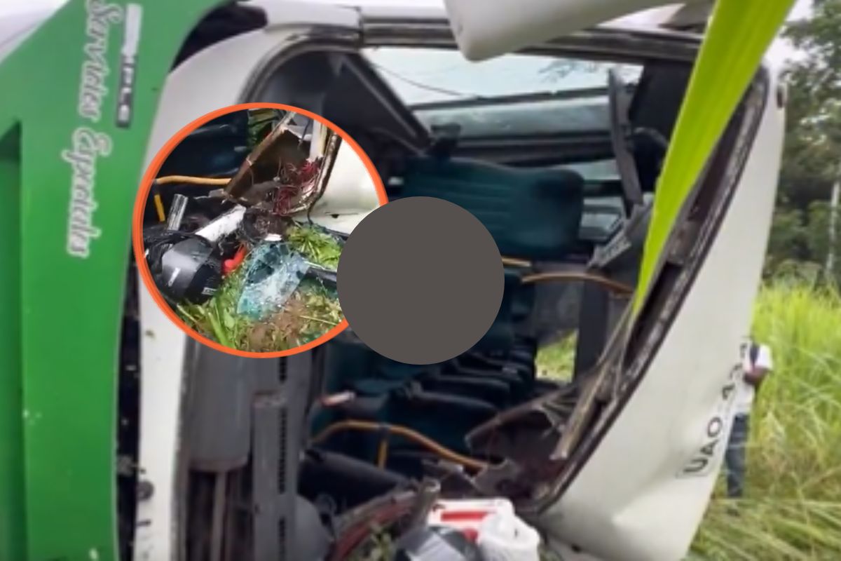 Un bus escolar sufrió una falla mecánica y se volcó en Apartadó. Diecisiete menores ya fueron dados de alta tras la emergencia.