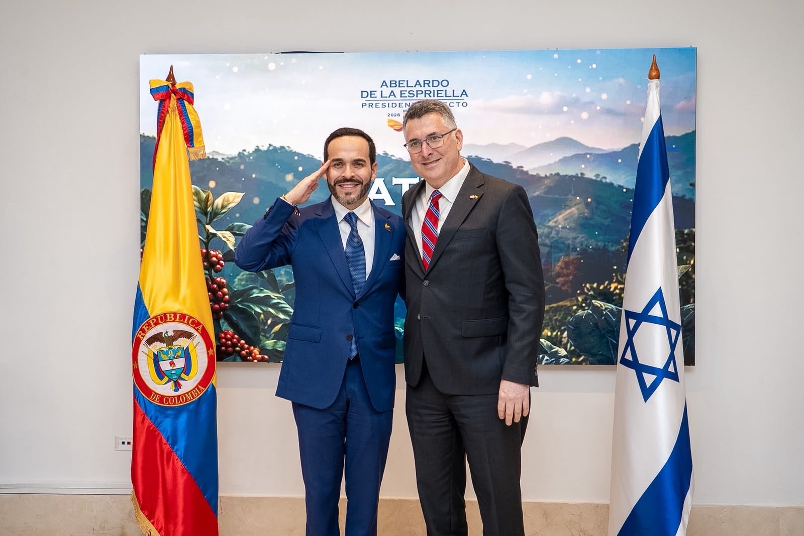 Abelardo de la Espriella se reunió con canciller de israel antes de posesión